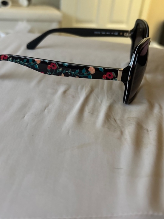 Kate Spade black floral sunglasses brand new with case main image 6